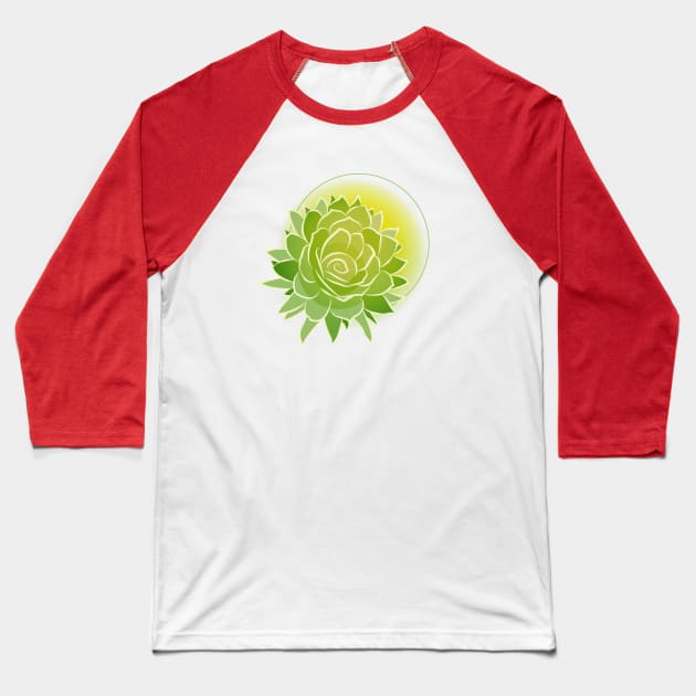 Cactus Bloom Baseball T-Shirt by BeCreativeHere